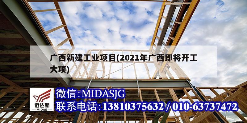 廣西新建工業(yè)項目(2021年廣西即將開工大項)