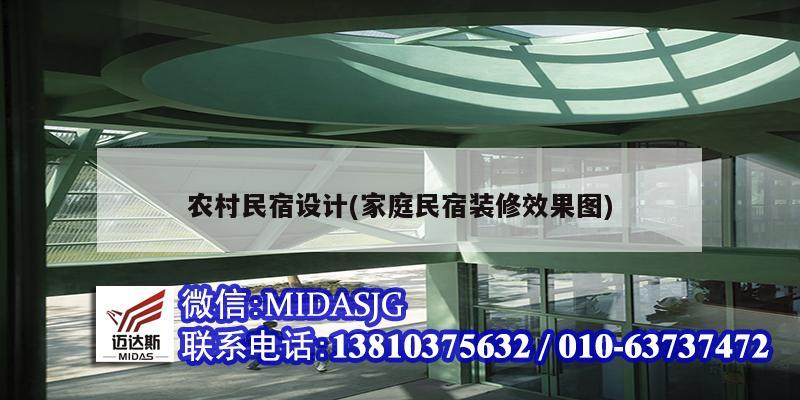 農(nóng)村民宿設計(家庭民宿裝修效果圖)