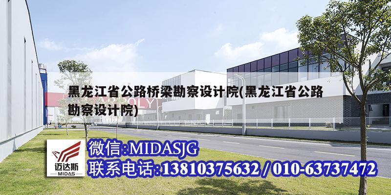 黑龍江省公路橋梁勘察設(shè)計(jì)院(黑龍江省公路勘察設(shè)計(jì)院)