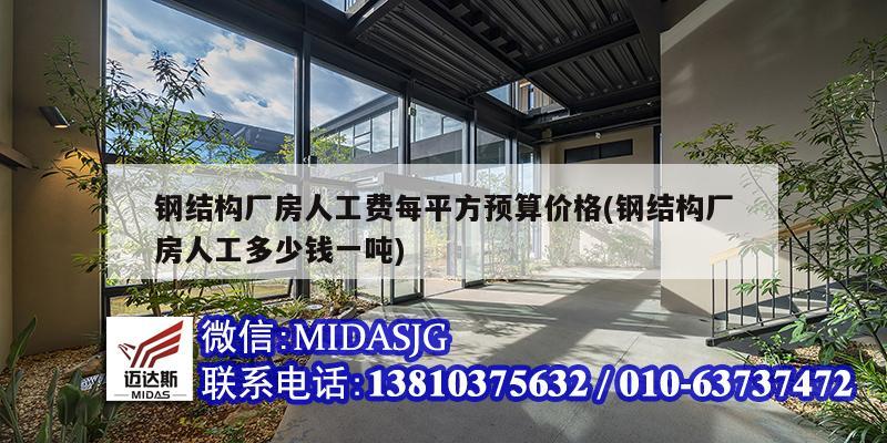 鋼結(jié)構(gòu)廠(chǎng)房人工費(fèi)每平方預(yù)算價(jià)格(鋼結(jié)構(gòu)廠(chǎng)房人工多少錢(qián)一噸)