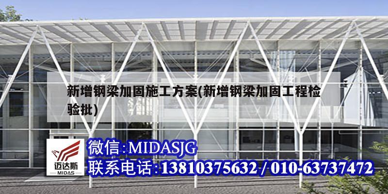 新增鋼梁加固施工方案(新增鋼梁加固工程檢驗批)